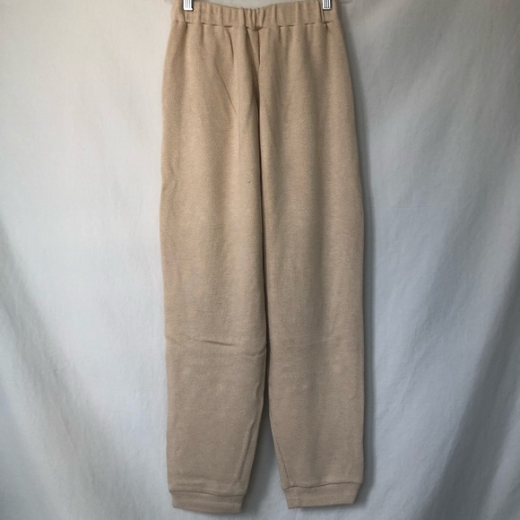 Zara Full Cut Suit Sweater Jogger Set in Sand - Picture 7 of 7